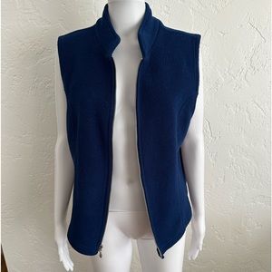 Talbots blue fleece vest